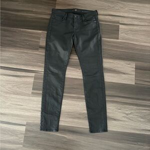 7 For All Mankind Black Skinny Jeans
